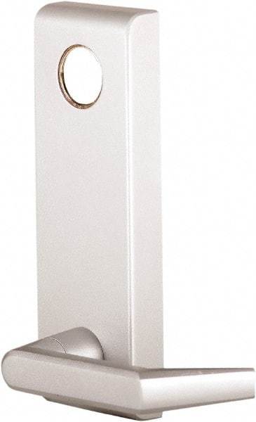 Precision - 8" OAL Nonhanded Flatbar - 32 to 36" Door Width, Painted Aluminum Finish, Grade 1, Stanley Commercial Hardware - Exact Tool & Supply