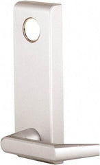 Precision - 8" OAL Nonhanded Flatbar - 32 to 36" Door Width, Painted Aluminum Finish, Grade 1, Stanley Commercial Hardware - Exact Tool & Supply