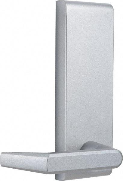 Precision - 8" OAL Nonhanded Flatbar - 32 to 36" Door Width, Painted Aluminum Finish, Grade 1, Stanley Commercial Hardware - Exact Tool & Supply