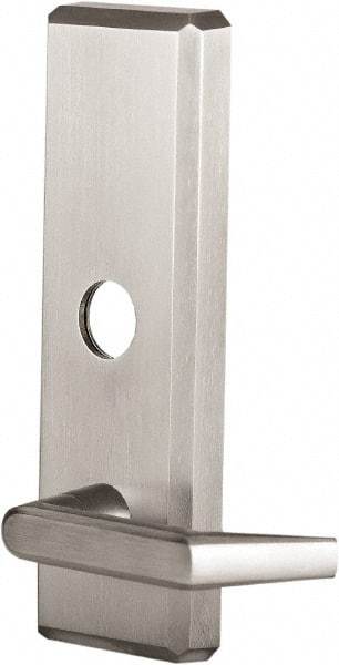 Precision - 10" OAL Nonhanded Flatbar - 32 to 36" Door Width, Satin Chrome Finish, Grade 1, Stanley Commercial Hardware - Exact Tool & Supply