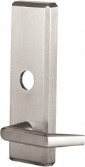 Precision - 10" OAL Nonhanded Flatbar - 32 to 36" Door Width, Satin Chrome Finish, Grade 1, Stanley Commercial Hardware - Exact Tool & Supply