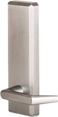 Precision - 10" OAL Nonhanded Flatbar - 32 to 36" Door Width, Satin Chrome Finish, Grade 1, Stanley Commercial Hardware - Exact Tool & Supply