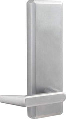 Precision - 10" OAL Nonhanded Flatbar - 32 to 36" Door Width, Satin Chrome Finish, Grade 1, Stanley Commercial Hardware - Exact Tool & Supply