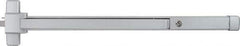 Precision - 48" OAL Nonhanded Flatbar - 32 to 48" Door Width, Painted Aluminum Finish, Grade 1, Stanley Commercial Hardware - Exact Tool & Supply