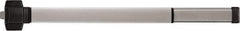 Precision - 36" OAL Right Hand Reverse Fire Rated Flatbar - 32 to 36" Door Width, Painted Aluminum Finish, Grade 1, Reliant Series - Exact Tool & Supply