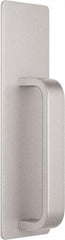 Precision - 10" OAL Right Hand Reverse Unrated Flatbar - 32 to 36" Door Width, Painted Aluminum Finish, Grade 1, Reliant Series - Exact Tool & Supply