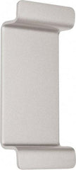 Precision - 6" OAL Reversible Unrated Flatbar - 32 to 36" Door Width, Painted Aluminum Finish, Grade 1, Reliant Series - Exact Tool & Supply