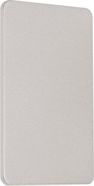 Precision - 4" OAL Nonhanded Flatbar - 32 to 36" Door Width, Painted Aluminum Finish, Grade 1, Reliant Series - Exact Tool & Supply