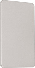 Precision - 4" OAL Nonhanded Flatbar - 32 to 36" Door Width, Painted Aluminum Finish, Grade 1, Reliant Series - Exact Tool & Supply