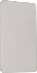 Precision - 10" OAL Nonhanded Flatbar - 32 to 36" Door Width, Satin Stainless Steel Finish, Grade 1, 2100 Series - Exact Tool & Supply