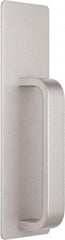 Precision - 10" OAL Reversible Unrated Flatbar - 32 to 36" Door Width, Painted Aluminum Finish, Grade 1, Reliant Series - Exact Tool & Supply
