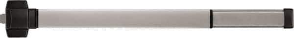 Precision - 48" OAL Right Hand Reverse Fire Rated Flatbar - 32 to 36" Door Width, Painted Aluminum Finish, Grade 1, Reliant Series - Exact Tool & Supply