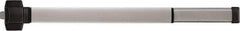 Precision - 48" OAL Right Hand Reverse Fire Rated Flatbar - 32 to 36" Door Width, Painted Aluminum Finish, Grade 1, Reliant Series - Exact Tool & Supply