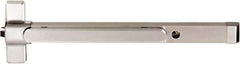 Precision - 36" OAL Nonhanded Flatbar - 32 to 36" Door Width, Painted Aluminum Finish, Grade 1, Stanley Commercial Hardware - Exact Tool & Supply