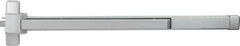 Precision - 48" OAL Nonhanded Fire Rated Flatbar - 32 to 48" Door Width, Painted Aluminum Finish, Grade 1, Stanley Commercial Hardware - Exact Tool & Supply