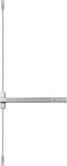 Precision - 36" OAL Nonhanded Flatbar - 32 to 36" Door Width, Painted Aluminum Finish, Grade 1, Stanley Commercial Hardware - Exact Tool & Supply