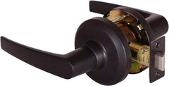 Stanley - Grade 1 Passage Lever Lockset - 2-3/4" Back Set, Keyless Cylinder, Brass Alloy, Oil Rubbed Bronze Finish - Exact Tool & Supply