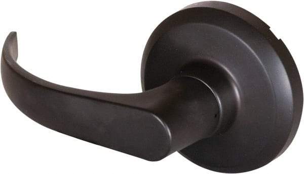 Stanley - Grade 1 Dummy Lever Lockset - 2-3/4" Back Set, Keyless Cylinder, Brass Alloy, Oil Rubbed Bronze Finish - Exact Tool & Supply