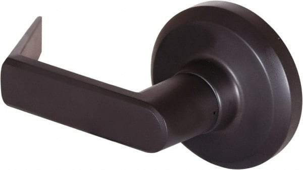 Stanley - Grade 1 Dummy Lever Lockset - 2-3/4" Back Set, Keyless Cylinder, Brass Alloy, Oil Rubbed Bronze Finish - Exact Tool & Supply