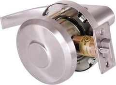 Stanley - Grade 1 Communicating Lever Lockset - 2-3/4" Back Set, Key In Lever Cylinder, Brass Alloy, Satin Chrome Finish - Exact Tool & Supply