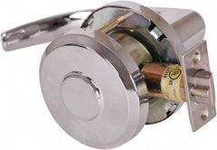 Stanley - Grade 1 Communicating Lever Lockset - 2-3/4" Back Set, Key In Lever Cylinder, Brass Alloy, Bright Chrome Finish - Exact Tool & Supply