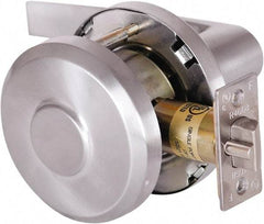 Stanley - Grade 1 Communicating Lever Lockset - 2-3/4" Back Set, Key In Lever Cylinder, Brass Alloy, Bright Brass Finish - Exact Tool & Supply
