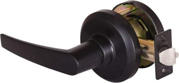Stanley - Grade 1 Communicating Lever Lockset - 2-3/4" Back Set, Key In Lever Cylinder, Brass Alloy, Oil Rubbed Bronze Finish - Exact Tool & Supply