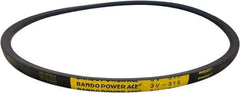 Bando - Section 3V, 3/8" Wide, 48" Outside Length, V-Belt - Rubber Compound, Black, Narrow, No. 3V475 - Exact Tool & Supply