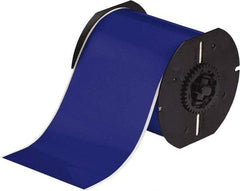 Brady - 4" Wide x 1,200" Long, Blue Vinyl Tape - For BBP30 Label Printer, BBP33 Label Printer, BBP35 Multicolor Sign & Label Printer, BBP37 Color & Cut Sign & Label Printer, BradyPrinter S3100, BBP31 Sign & Label Printer - Exact Tool & Supply