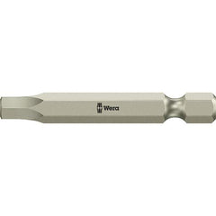 Wera - 3/32" Hex Screwdriver Bit - 1/4" Drive, 89mm OAL - Exact Tool & Supply