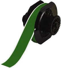 Brady - 1-1/8" Wide x 1,200" Long, Green Vinyl Tape - For BBP30 Label Printer, BBP33 Label Printer, BBP35 Multicolor Sign & Label Printer, BBP37 Color & Cut Sign & Label Printer, BradyPrinter S3100, BBP31 Sign & Label Printer - Exact Tool & Supply