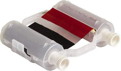 Brady - 4.33" Wide x 2,400" Long, Black/Red Resin Ribbon Printer Ribbon - For BBP35 Multicolor Sign & Label Printer, BBP37 Color & Cut Sign & Label Printer - Exact Tool & Supply