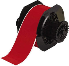Brady - 2-1/4" Wide x 1,200" Long, Red Vinyl Tape - For BBP30 Label Printer, BBP33 Label Printer, BBP35 Multicolor Sign & Label Printer, BBP37 Color & Cut Sign & Label Printer, BradyPrinter S3100, BBP31 Sign & Label Printer - Exact Tool & Supply