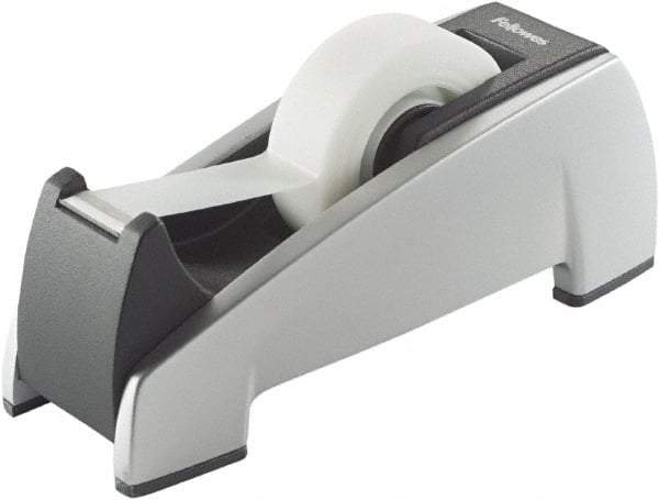 FELLOWES - 3/4" Wide, Single Roll, Manual Table/Desk Tape Dispenser - Plastic - Exact Tool & Supply