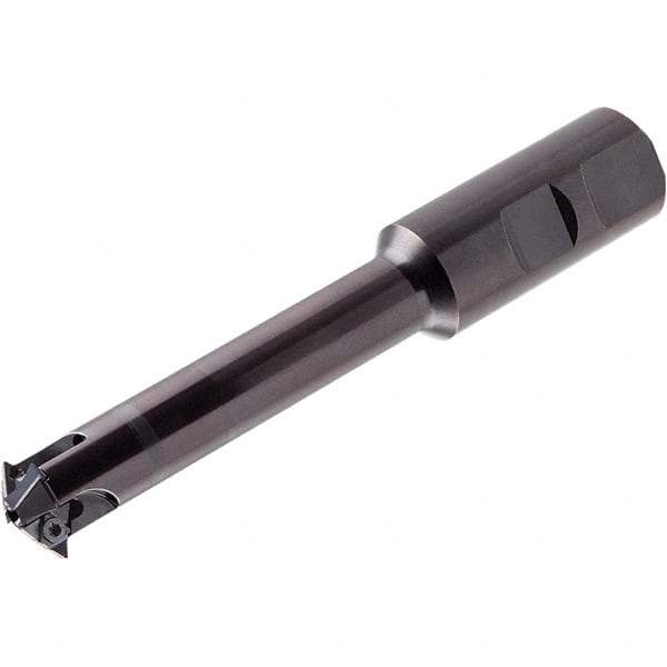 Iscar - 30 Inserts, 80mm Cut Diam, 32mm Arbor Diam, 69mm Max Depth of Cut, Indexable Square-Shoulder Face Mill - 85mm High, XNMU 1306 Insert Compatibility, Through Coolant, Series HeliSlot - Exact Tool & Supply