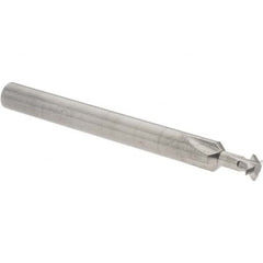 Accupro - 3/16° 3/16" Cut Diam, 0.055" Cut Width, 3/16" Shank, Solid Carbide Double-Angle Cutter - Exact Tool & Supply