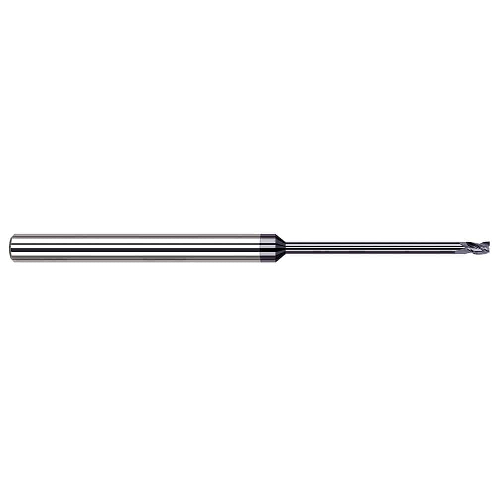 Harvey Tool - 3/64", 0.07" LOC, 1/8" Shank Diam, 2-1/2" OAL, 3 Flute Solid Carbide Square End Mill - Exact Tool & Supply