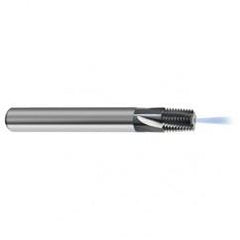 1-11-1/2 5FL Carbide Thread Mill NPTF Tap-Coolant Thru-TiCN - Exact Tool & Supply