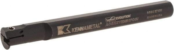 Kennametal - 5/8" Min Bore Diam, 125mm OAL, 1/2" Shank Diam, A-EVE Indexable Boring Bar - 1" Max Bore Depth, EG0160M1FP02 Insert - Exact Tool & Supply