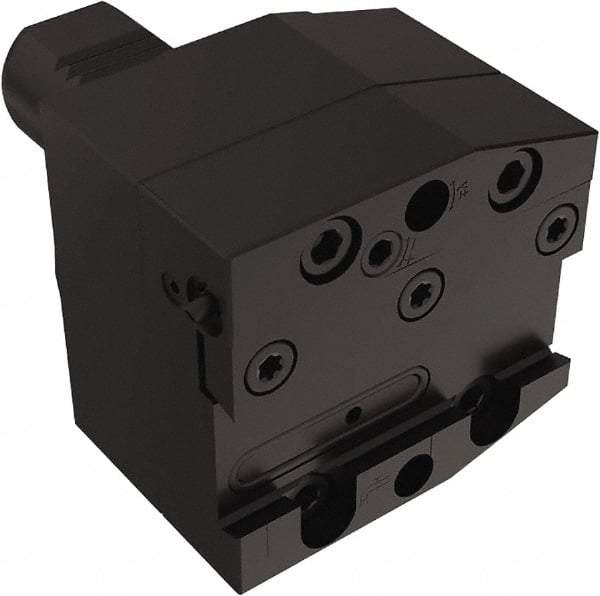 Seco - Tool Block Style 150.10-JETI, 20mm Blade Height, 96mm OAL, 66mm OAH, Indexable Cutoff Blade Tool Block - 30mm Shank Width, Through Coolant - Exact Tool & Supply
