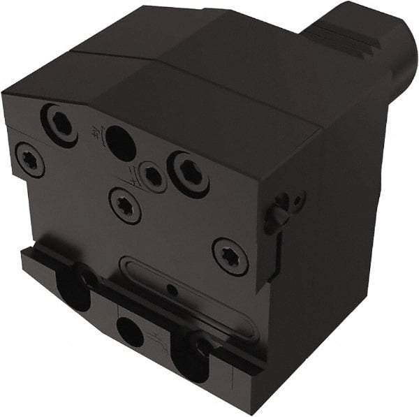 Seco - Tool Block Style 150.10-JETI, 20mm Blade Height, 96mm OAL, 66mm OAH, Indexable Cutoff Blade Tool Block - 30mm Shank Width, Through Coolant - Exact Tool & Supply