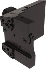 Seco - Tool Block Style 150.10-JETI, 25mm Blade Height, 130.5mm OAL, 100mm OAH, Indexable Cutoff Blade Tool Block - 40mm Shank Width, Through Coolant - Exact Tool & Supply