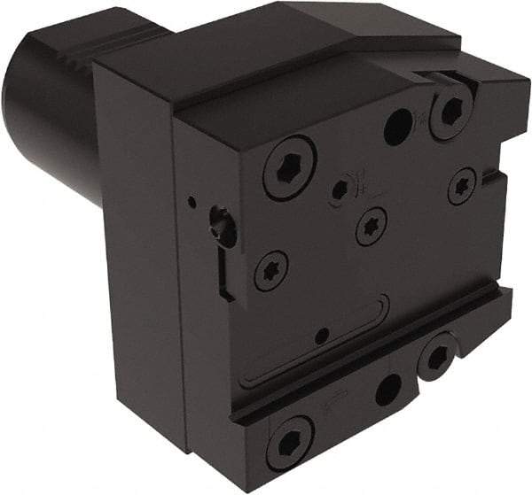 Seco - Tool Block Style 150.10-JETI, 25mm Blade Height, 96mm OAL, 90mm OAH, Indexable Cutoff Blade Tool Block - 50mm Shank Width, Through Coolant - Exact Tool & Supply