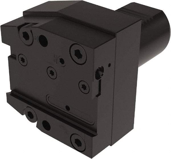 Seco - Tool Block Style 150.10-JETI, 25mm Blade Height, 96mm OAL, 90mm OAH, Indexable Cutoff Blade Tool Block - 50mm Shank Width, Through Coolant - Exact Tool & Supply