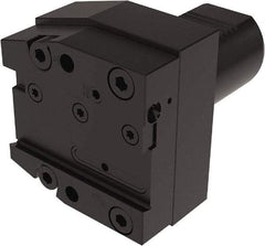 Seco - Tool Block Style 150.10-JETI, 25mm Blade Height, 96mm OAL, 90mm OAH, Indexable Cutoff Blade Tool Block - 50mm Shank Width, Through Coolant - Exact Tool & Supply