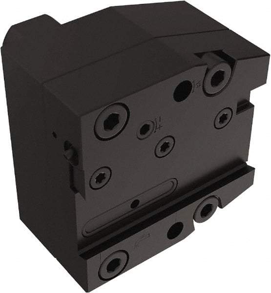 Seco - Tool Block Style 150.10-JETI, 25mm Blade Height, 96mm OAL, 85mm OAH, Indexable Cutoff Blade Tool Block - 30mm Shank Width, Through Coolant - Exact Tool & Supply