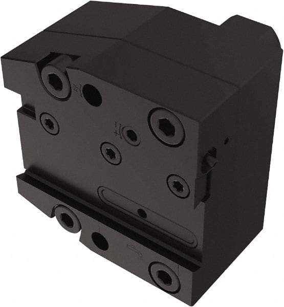 Seco - Tool Block Style 150.10-JETI, 25mm Blade Height, 96mm OAL, 85mm OAH, Indexable Cutoff Blade Tool Block - 30mm Shank Width, Through Coolant - Exact Tool & Supply