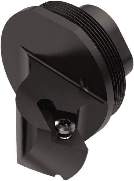 Seco - SDXCR, Right Hand Cut, 62.5° Lead Angle, 50mm Shank Height x 50mm Shank Width, Positive Rake Indexable Turning Toolholder - 25mm OAL, DC..11T3.. Insert Compatibility, Series GL - Exact Tool & Supply