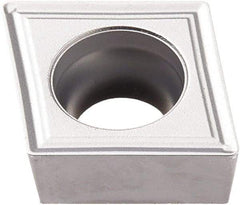 Seco - CCMT32.52 M3 Grade TP3501 Carbide Turning Insert - TiCN/Al2O3 Finish, 80° Diamond, 3/8" Inscr Circle, 5/32" Thick, 1/32" Corner Radius - Exact Tool & Supply