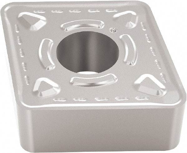 Seco - CNMG432 M6 Grade TP3501 Carbide Turning Insert - Ti(C/N)/Al2O3 Finish, 80° Diamond, 1/2" Inscr Circle, 3/16" Thick, 1/32" Corner Radius - Exact Tool & Supply